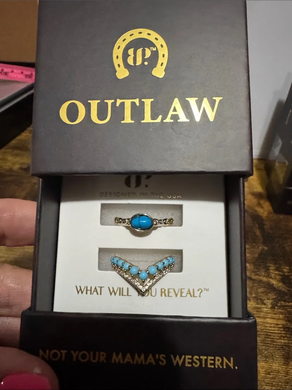 Bomb Party Outlaw Ring 2 piece set